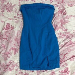 Mable Aleena Tube Bodycon Dress – Blue, Size S